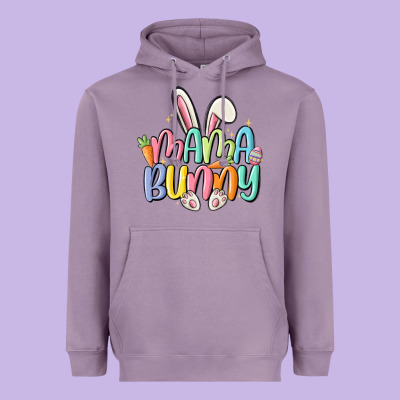 Mama Bunny Heavyweight Hoodie Designed By Maliassmallbusiness