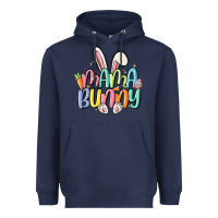Navy mama bunny Heavyweight Hoodie - MaliasSmallBusiness