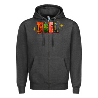 Charcoal Heather noel Zipper Hoodie - AdoDesignShop