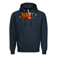 Navy noel Zipper Hoodie - AdoDesignShop