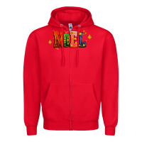 Red noel Zipper Hoodie - AdoDesignShop