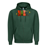 Sports Green noel Zipper Hoodie - AdoDesignShop
