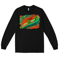 Black westerb aztec and leopard background Long Sleeve Tee - AdoDesignShop