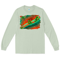 Matcha westerb aztec and leopard background Long Sleeve Tee - AdoDesignShop