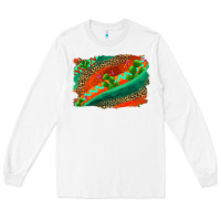 White westerb aztec and leopard background Long Sleeve Tee - AdoDesignShop