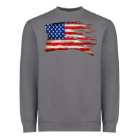 Storm tattered american flag Heavyweight Sweatshirt - Zillion Design Studio