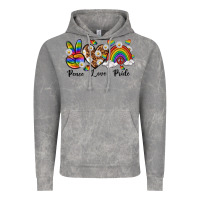 Cloud Rock peace love pride Vintage Hoodie - texasbilliewilder