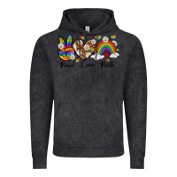Vintage Black peace love pride Vintage Hoodie - texasbilliewilder