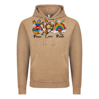 Vintage Coffee peace love pride Vintage Hoodie - texasbilliewilder