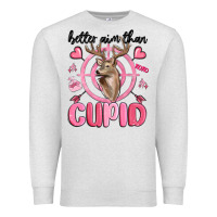 Oatmeal Heather better aim than cupid Premium Sweatshirt - MaliasSmallBusiness