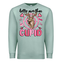 Seafoam better aim than cupid Premium Sweatshirt - MaliasSmallBusiness