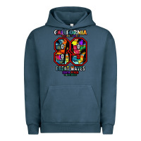 Pigment Midnight Navy California 89 Urban Hoodie - Bettercallsaul
