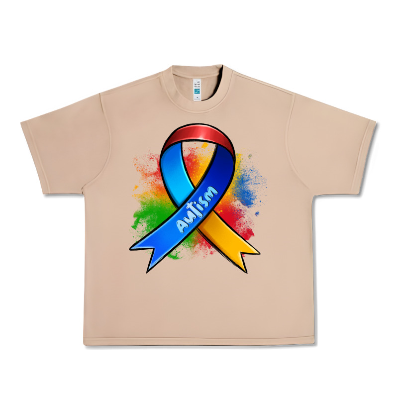 Autism Ribbon Urban Heavy Tee by Zillion Design Studio | Teevron