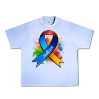 Grape Ice autism ribbon Urban Heavy Tee - Zillion Design Studio