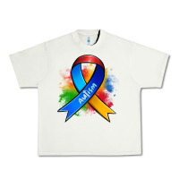 Pistachio autism ribbon Urban Heavy Tee - Zillion Design Studio