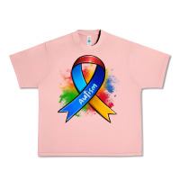 Salmon autism ribbon Urban Heavy Tee - Zillion Design Studio