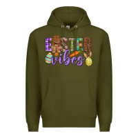 Army Green Easter Vibes Premium Hoodie - BundleAndBundleShop