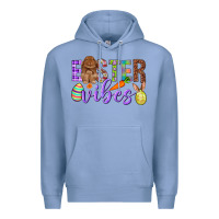 Colony Blue Easter Vibes Premium Hoodie - BundleAndBundleShop