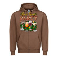 Chestnut new year party christmas coctail Zipper Hoodie - AdoDesignShop