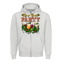 Dove Grey new year party christmas coctail Zipper Hoodie - AdoDesignShop