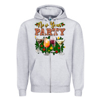 New Year Party Christmas Coctail Zipper Hoodie | Teevron