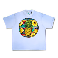 Grape Ice pineapple leopard Urban Heavy Tee - BarkalooDesign