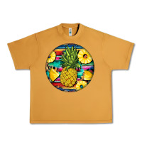 Peanut Butter pineapple leopard Urban Heavy Tee - BarkalooDesign