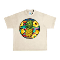 Sandshell pineapple leopard Urban Heavy Tee - BarkalooDesign