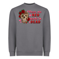 Storm roses are red inside i'm dead Skull Heavyweight Sweatshirt - RanaPortraitStore