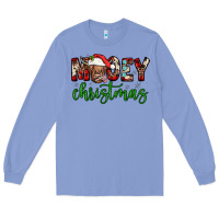 Colony Blue mooey christmas Long Sleeve Tee - JahusDesignShop