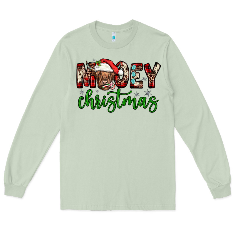 Mooey Christmas Long Sleeve Tee by JahusDesignShop | Teevron