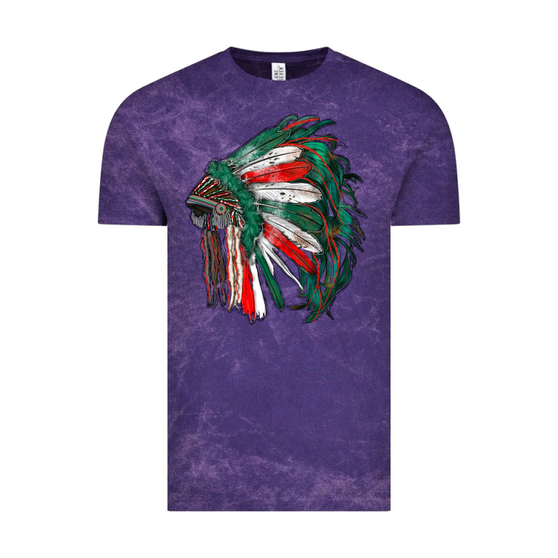 Mexican Flag Indian Headdress Vintage Tee by RanaPortraitStore | Teevron