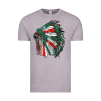 Vintage Zinc mexican flag indian headdress Vintage Tee - RanaPortraitStore