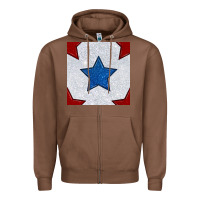 Chestnut Glitter 4th Of July Seamless Pattern Zipper Hoodie - BundleAndBundleShop