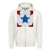 Oatmeal Heather Glitter 4th Of July Seamless Pattern Zipper Hoodie - BundleAndBundleShop