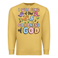 Antique Gold i will sing of the goodness of god Premium Sweatshirt - MaliasSmallBusiness
