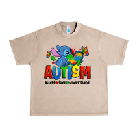 French Oak autism stitch accept love understand Urban Heavy Tee - Zillion Design Studio