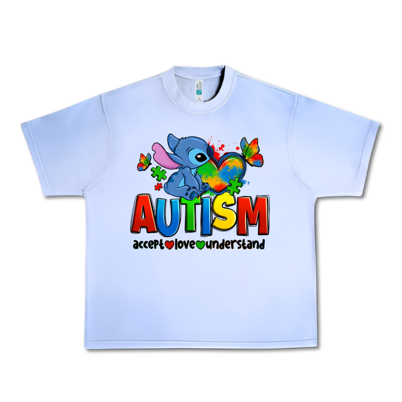 Autism Stitch Accept Love Understand Urban Heavy Tee by Zillion Design Studio | Teevron