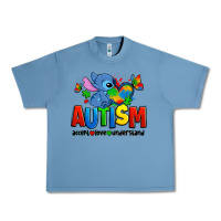 Pebble Blue autism stitch accept love understand Urban Heavy Tee - Zillion Design Studio