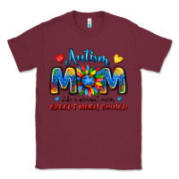Burgundy autism mom like a normal mom except much cooler Classic Tee - JahusDesignShop