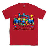Red autism mom like a normal mom except much cooler Classic Tee - JahusDesignShop