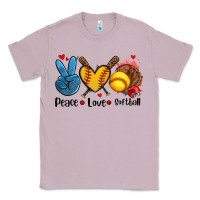 Lilac peace love  softball Classic Tee - AdoDesignShop