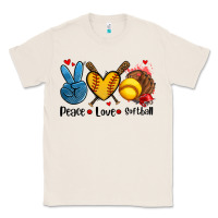 Natural peace love  softball Classic Tee - AdoDesignShop