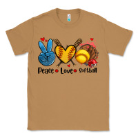 Toasted Coconut peace love  softball Classic Tee - AdoDesignShop