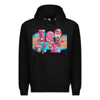 Black v.d love gnomes Premium Hoodie - AdoDesignShop