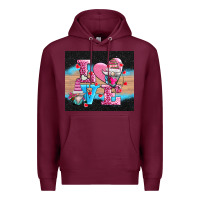 Burgundy v.d love gnomes Premium Hoodie - AdoDesignShop
