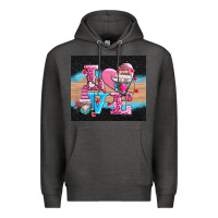 Charcoal Heather v.d love gnomes Premium Hoodie - AdoDesignShop