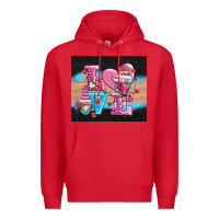 Red v.d love gnomes Premium Hoodie - AdoDesignShop