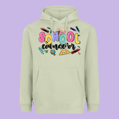 School Counselor Heavyweight Hoodie Designed By Maliassmallbusiness