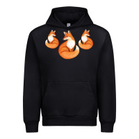 Black Three Little Foxes IN Fox Family I Gift Urban Hoodie - Bettercallsaul